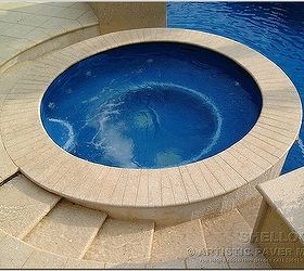 pavers easy installation and beautiful pool decks, decks, outdoor living, pool designs, Shellock Buff