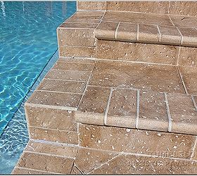 using pavers is the easiest way to build those steps in your pool deck, concrete masonry, decks, outdoor living, pool designs, The easiest way to build those steps on your new or remodeled deck Artistic Paver is here to help with all your questions Contact us or visit our website