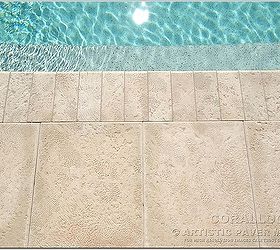 pavers easy installation and beautiful pool decks, decks, outdoor living, pool designs, Paver Corallock Ivory