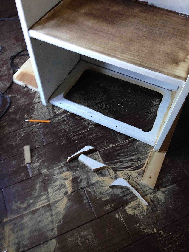 flea market to cat box entertainment center, diy, painted furniture, repurposing upcycling, woodworking projects