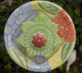 finally started making my plate flowers and glass towers what fun, One of my favorite new plates