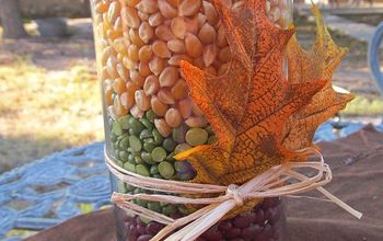 Fall Candle Vase