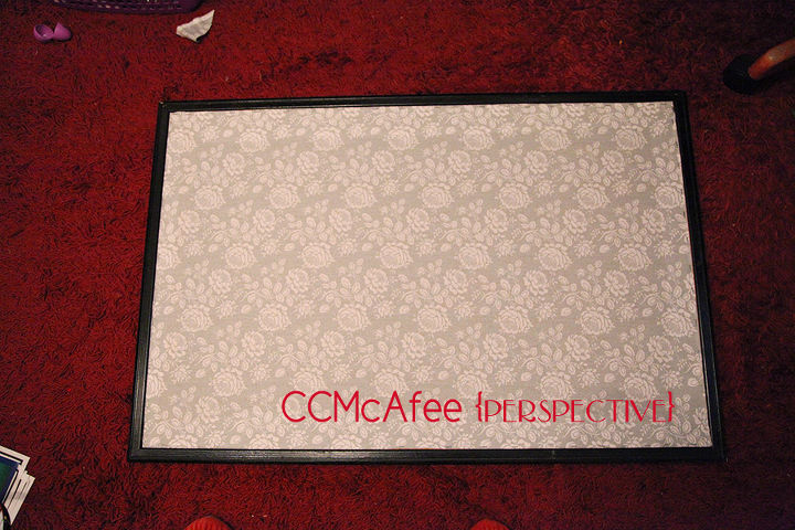 diy kitchen message center, chalkboard paint, crafts, Completed cork board cute