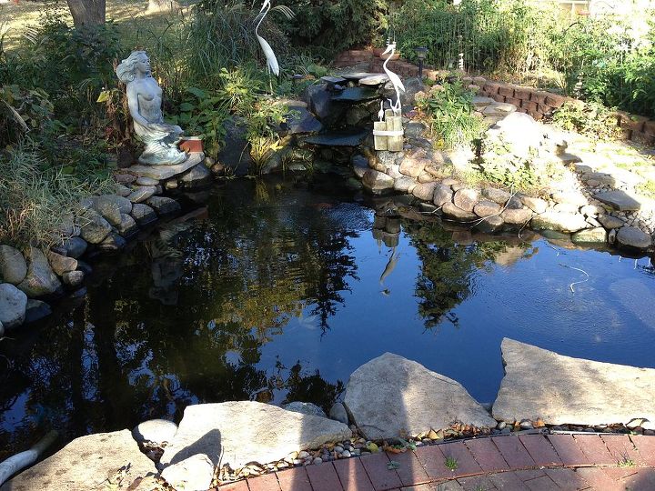 pond rehab medinah il, outdoor living, ponds water features, Blowing this one up in Medinah Thank god the Ryder cup is over
