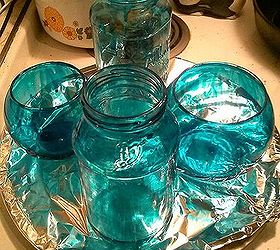 diy mercy glass in any color, crafts, mason jars, getting ready to bake the glass