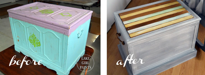 toy box makeover now side table storage, painted furniture, repurposing upcycling