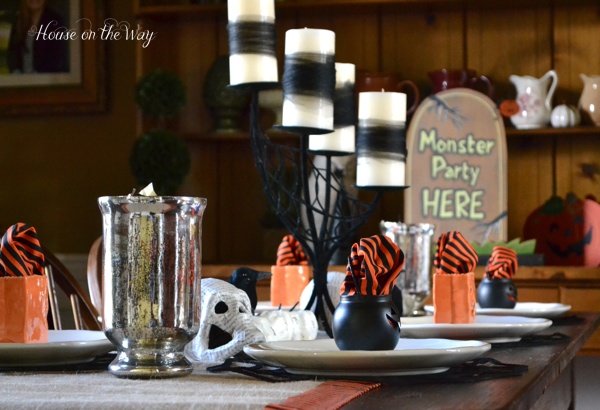 spooky halloween party decor, crafts, halloween decorations, seasonal holiday decor, A Monster Party is always fun with little spooky touches