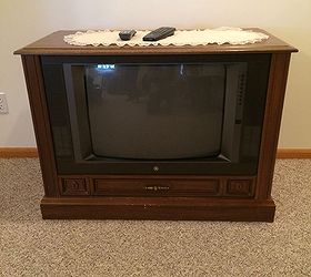 out dated console tv to fab dog bed, painting, pets animals, repurposing upcycling, woodworking projects