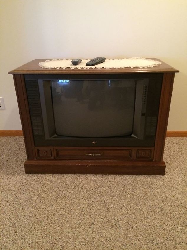 out dated console tv to fab dog bed, painting, pets animals, repurposing upcycling, woodworking projects