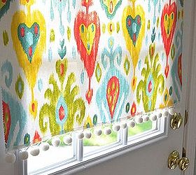 ridiculously easy no sew blind, crafts, home decor, Fabric glue and magnets are the secret