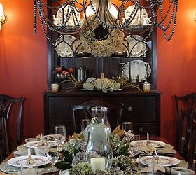 thanksgiving tablescape, living room ideas, seasonal holiday decor, thanksgiving decorations, wreaths, Nature inspired Thanksgiving Tablescape