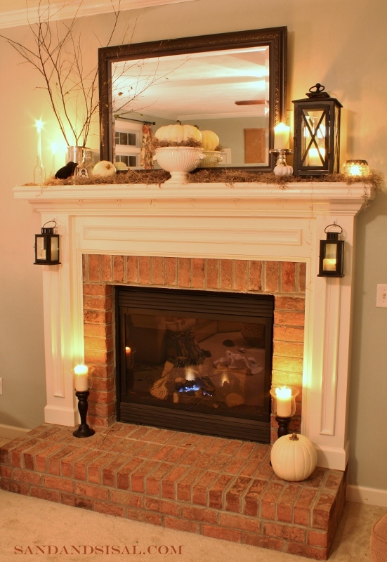 slightly spooky yet oh so chic halloween mantel, fireplaces mantels, halloween decorations, home decor, seasonal holiday decor, Spooky Chic Halloween Mantel