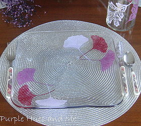 painting glass plates for d cor entertaining, crafts, home decor, Using simple techniques accessories such as glass plates can be transformed to suit your taste creating exciting fresh d cor that bring ho hum pieces to life