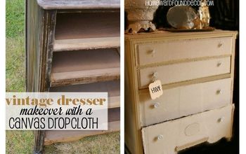 Dresser Makeover/Re-Style With Canvas!