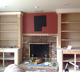 custom built ins for living room space, closet, fireplaces mantels, living room ideas, storage ideas, Before