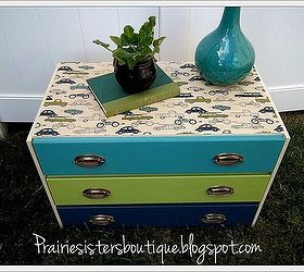 fun and funky repurposed dressers in fabric, painted furniture, repurposing upcycling, After Dresser 2