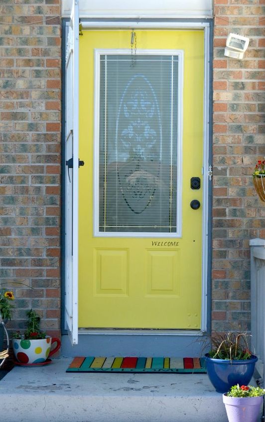 our gleaming front door before and after, curb appeal, doors, painting