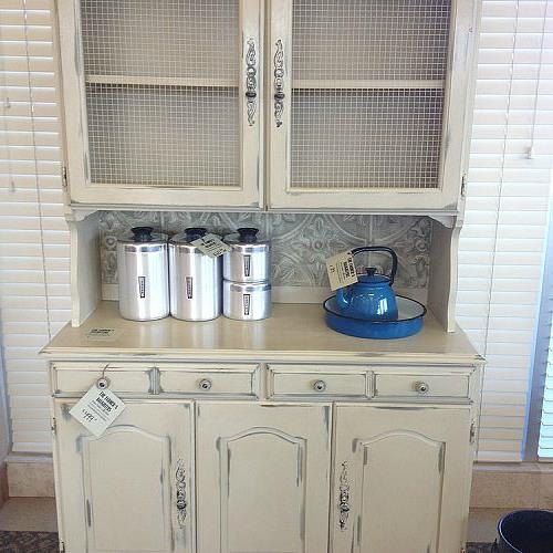 hutch redo, chalk paint, painted furniture, Complete and ready for a new home