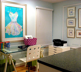 home office art studio design, craft rooms, home decor, home office
