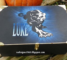a treasure box to treasure forever, crafts, diy, how to, woodworking projects, Luke s treasure Box for his Birthday on the 19th of December