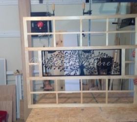 family tree becomes diy mirror for under 20, diy, how to, repurposing upcycling, woodworking projects, The finished frame when all put together without the mirror