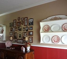 plate racks in the dining room, home decor, storage ideas, Wide shot of both plate racks
