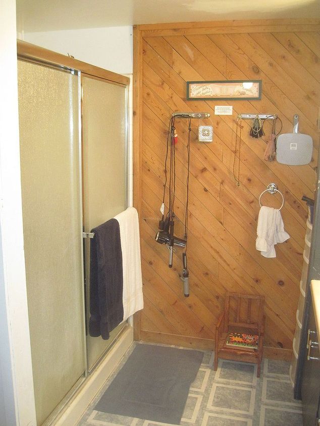 bathroom remodel, bathroom ideas, remodeling, Before We reused the shower The only thing we kept