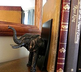 dollar store toy bookends, crafts, Made from dollar store materials