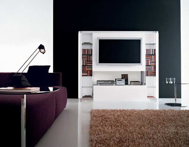 library and tv all in one, painted furniture, storage ideas
