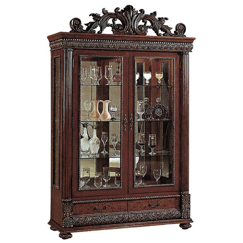 curio cabinets timeless designs, Bella Curio with Glass Doors and Shelves