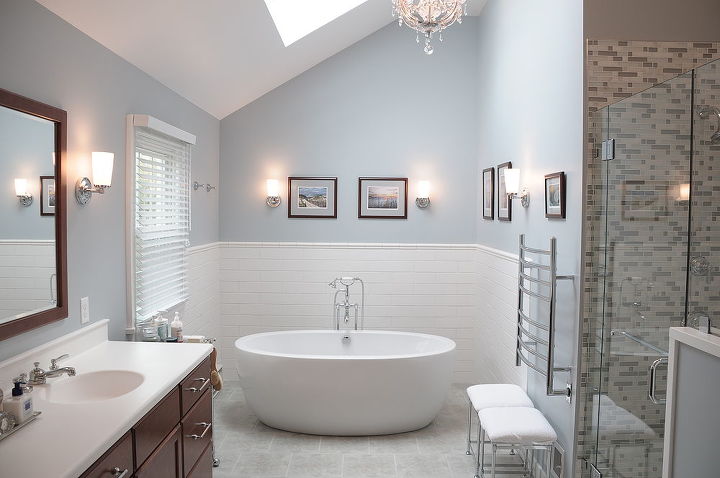master bath in thornton pa, bathroom ideas, home decor, MTI Olivia Freestanding Soaker tub