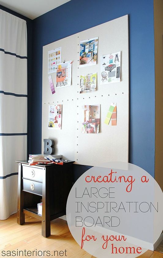 how to make a giant inspiration board, cleaning tips, crafts, organizing