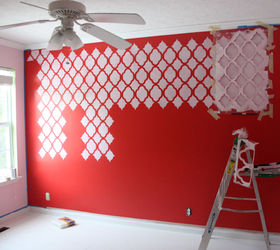 the loveliest little girl s room using the rabat stencil, bedroom ideas, paint colors, painting, wall decor