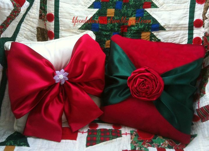 easy no sew christmas pillows, christmas decorations, crafts, seasonal holiday decor