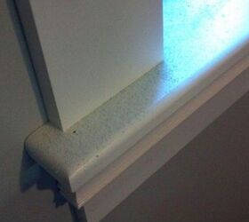 what is this mysterious blue powder that keeps collecting on the inside of our window, This is the side of the window that shows the largest concentration of the blue stuff mostly in the corner not seen in this shot but is even visible to the edge of the sill
