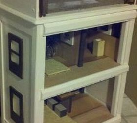 old dresser given new life, painted furniture, repurposing upcycling, After Doll house with a loft