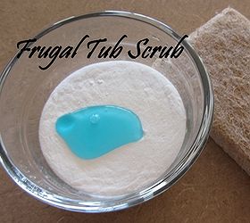 diy frugal tub scrub, cleaning tips, Just a few simple and frugal ingredients to get your tub clean