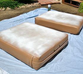 Spray Painting Vinyl Cushions Hometalk