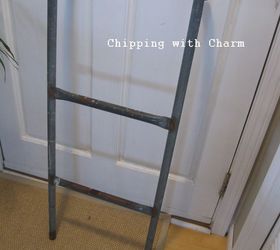 turning an old metal ladder into a hook rack and more, bedroom ideas, repurposing upcycling, Metal ladder