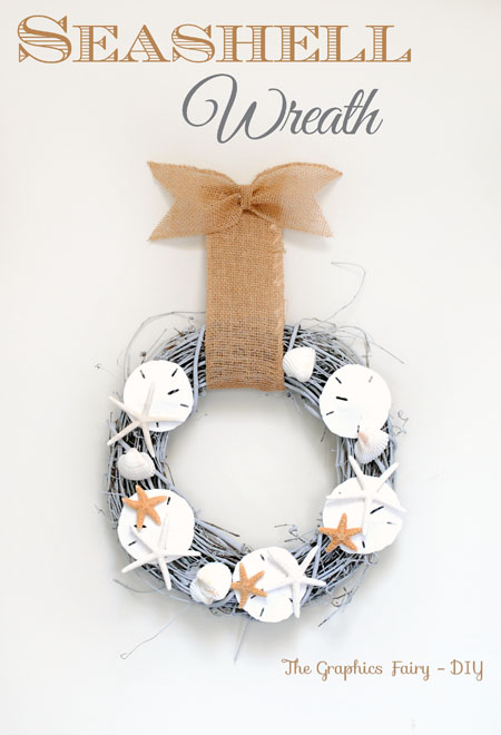 seashell wreath tutorial, crafts, wreaths, Seashell Wreath