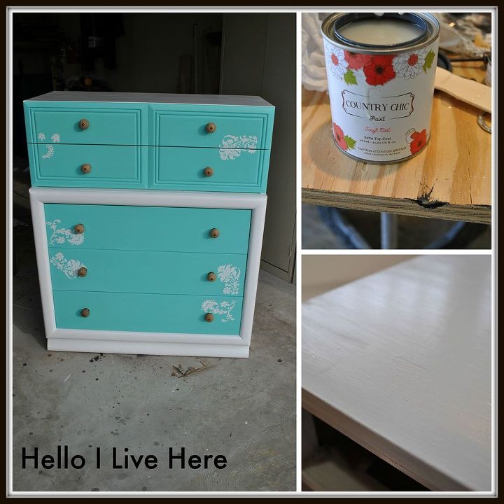 diy dresser using country chic paint, painted furniture, DIY Dresser by Linda Hello I Live Here