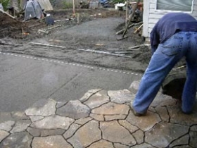 before and after hillsboro oregon backyard renovation, flowers, outdoor living, patio, pets animals, ponds water features, The right pavers can create a pleasant patio for watching wildlife in the garden