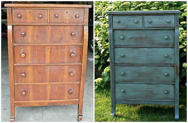 empire dresser makeover using miss mustard seed milk paint, painted furniture