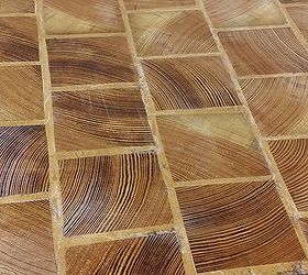 fin de grano cobble block wood tile flooring