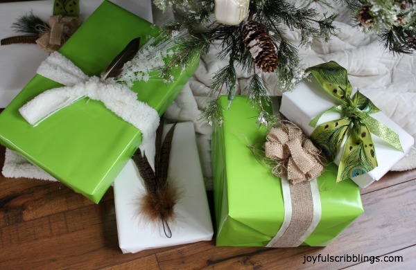 non traditional christmas wrap, seasonal holiday d cor, Non traditional Christmas wrapping