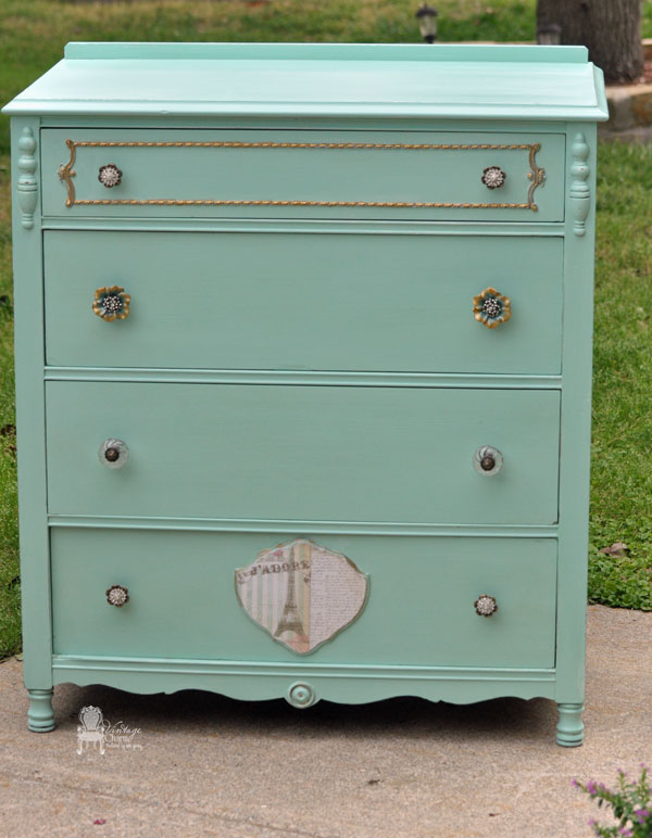painted petite dresser, painted furniture