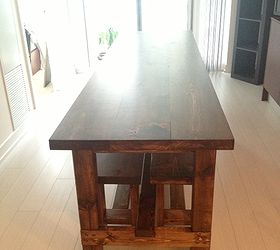 diy farmhouse table bench, diy, home decor, how to, living room ideas, painted furniture, woodworking projects
