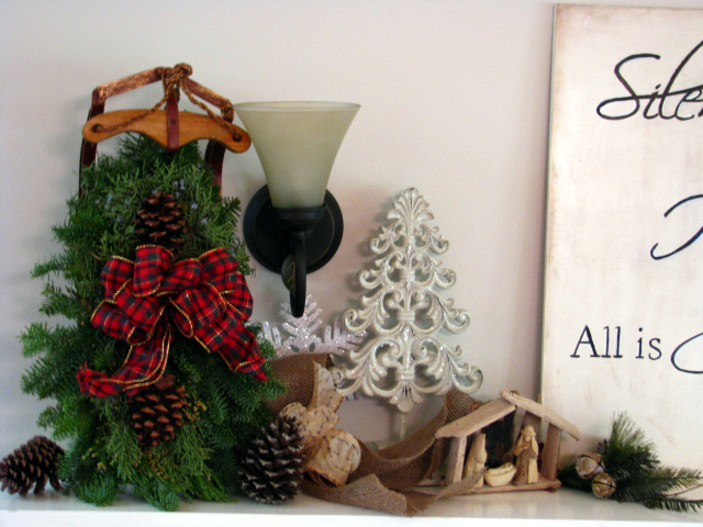 christmas mantle handmade sign silent night, crafts, seasonal holiday decor