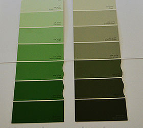 how to choose the perfect paint color 7 tips to make you an expert, painting, Tip 1 An example of Simultaneous Contrast Next to a vibrant green a gray green looks gray