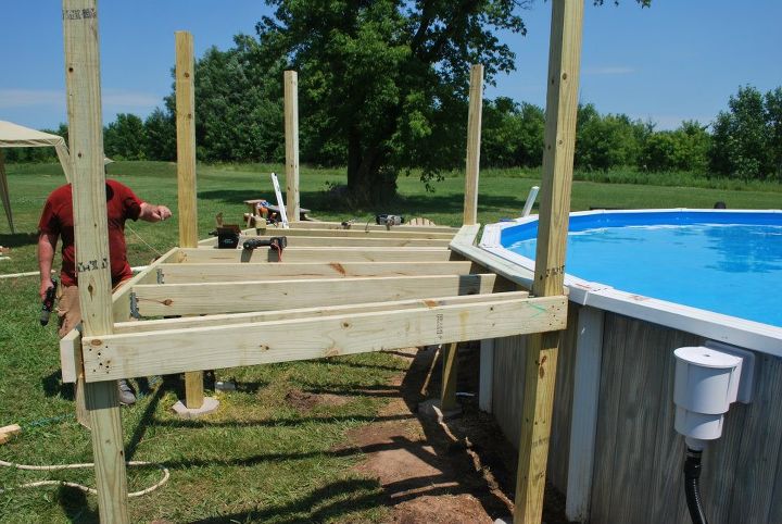 DIY Pool deck idea